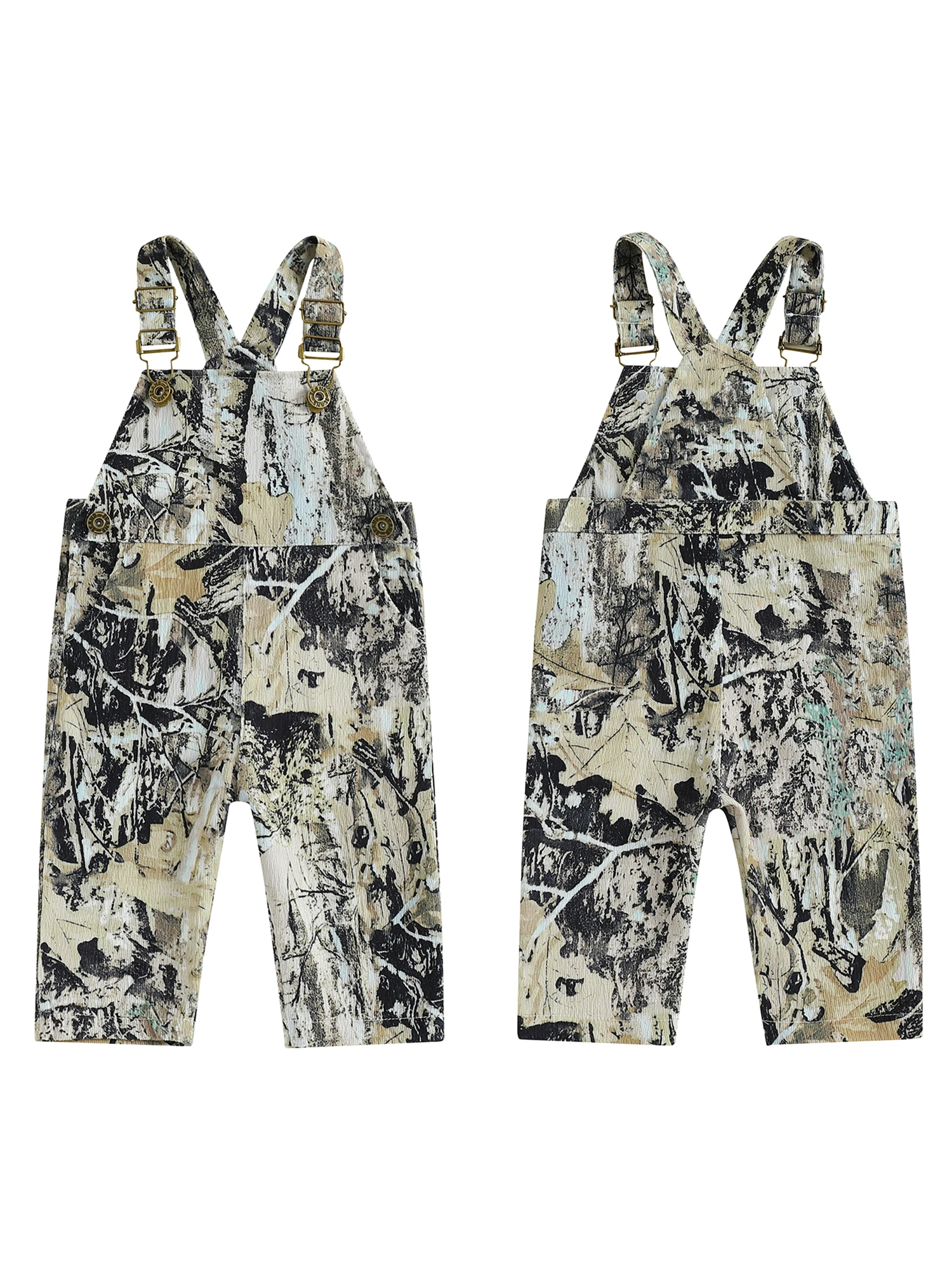 

Cute Infant Jumpsuit with Adorable Pattern Sleeveless Design Square Neckline and Full-Length Pants for Babies