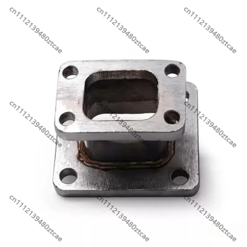 Turbocharger Exhaust Manifold Stainless Steel Flange Adapter Mount, Turbo Exhaust Connection Transfer Base Replacement Accessory
