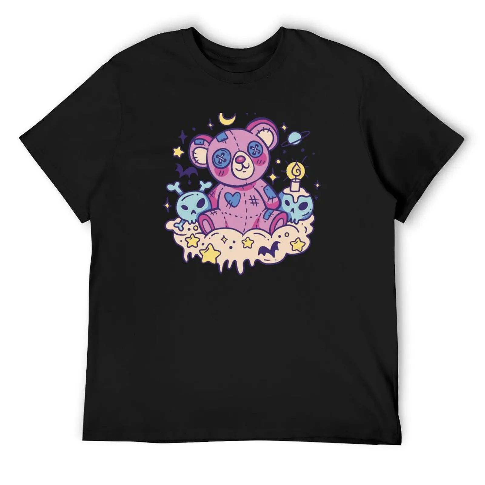 

Scary Teddy Bear I T-Shirt plus sizes Aesthetic clothing rapper graphic tees clothing for men