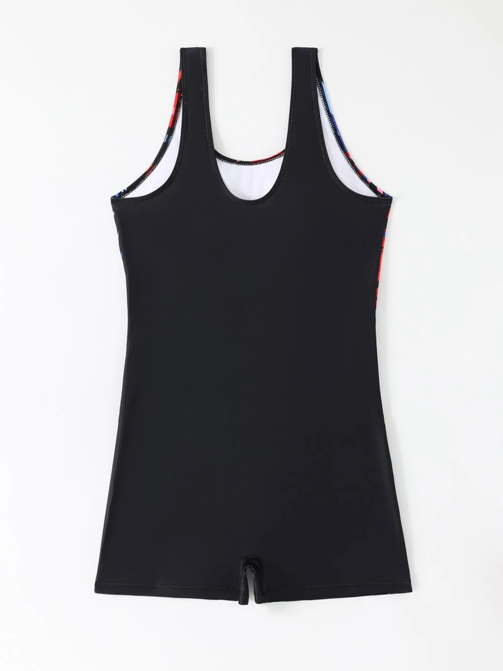 Traje de baño de una pieza estampado 2026 para mujer, estilo conservador, acolchado, sin mangas, para natación y playa