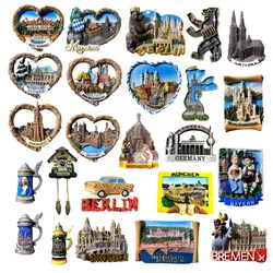 3D Germany Fridge Magnets Tourism Souvenir Refrigerator Magnetic Sticker Collection Handicraft Gift