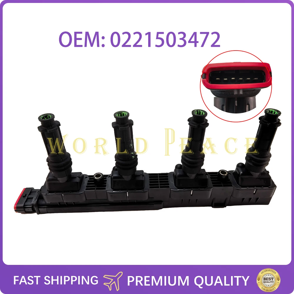

0221503472 Brand new Ignition Coil FOR Vauxhall Opel 1208020 24420584 93177212 133839 CL215 IC07115 GN10207-12B1 ZS338 DMB880