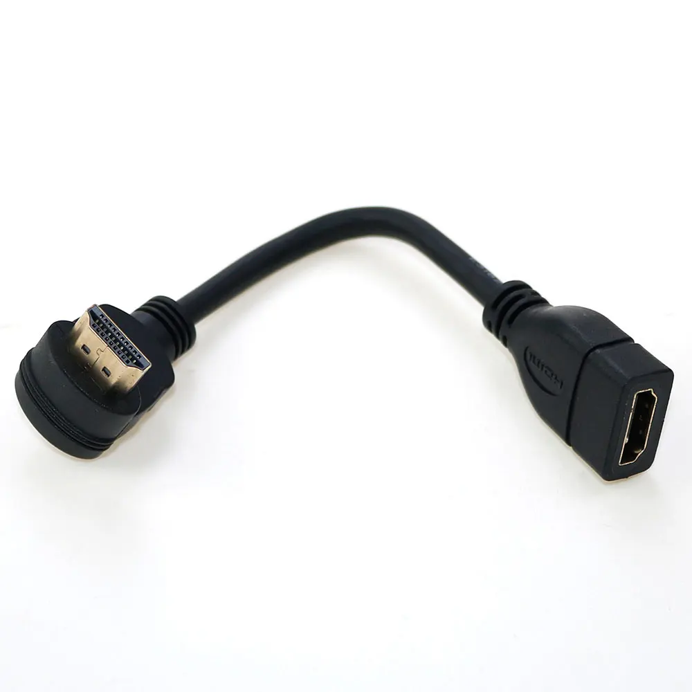 1Pcs Cable HDTV male 90 degree HDMI public to female extension line UP Angle to HD Adapter Male to HDTV AF Extension cord 15cm