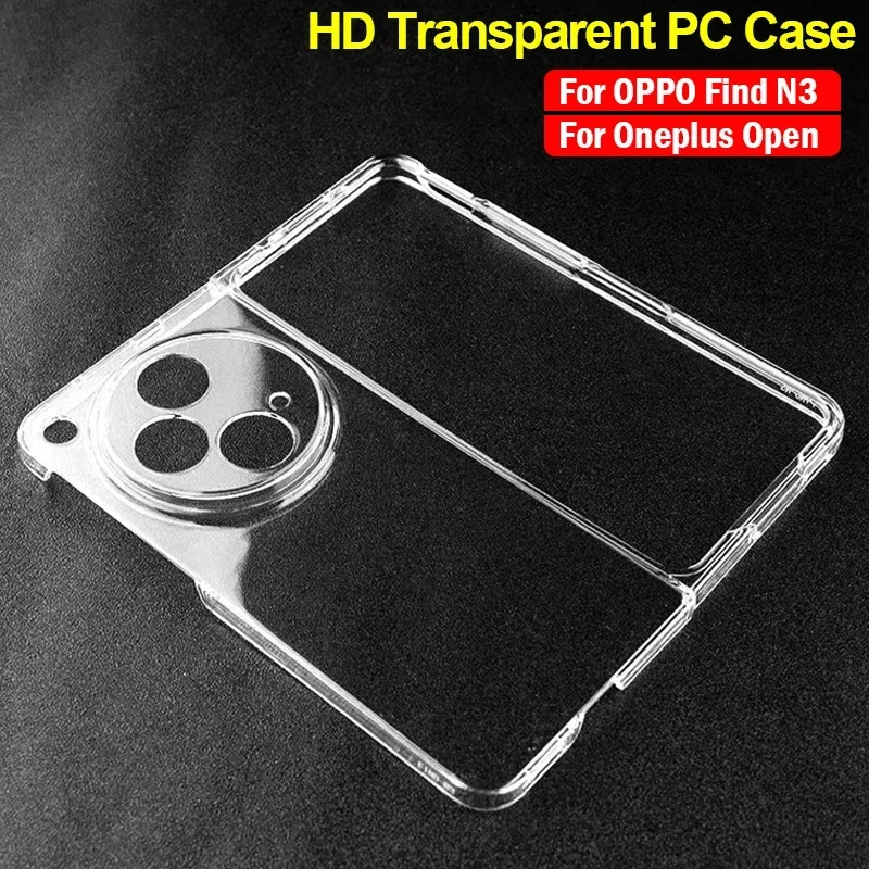 

HD Transparent Funda for OPPO Find N3 Oneplus Open Case Ultra Thin Clear Shockproof Cover Capa for Oneplus Open Protection Case