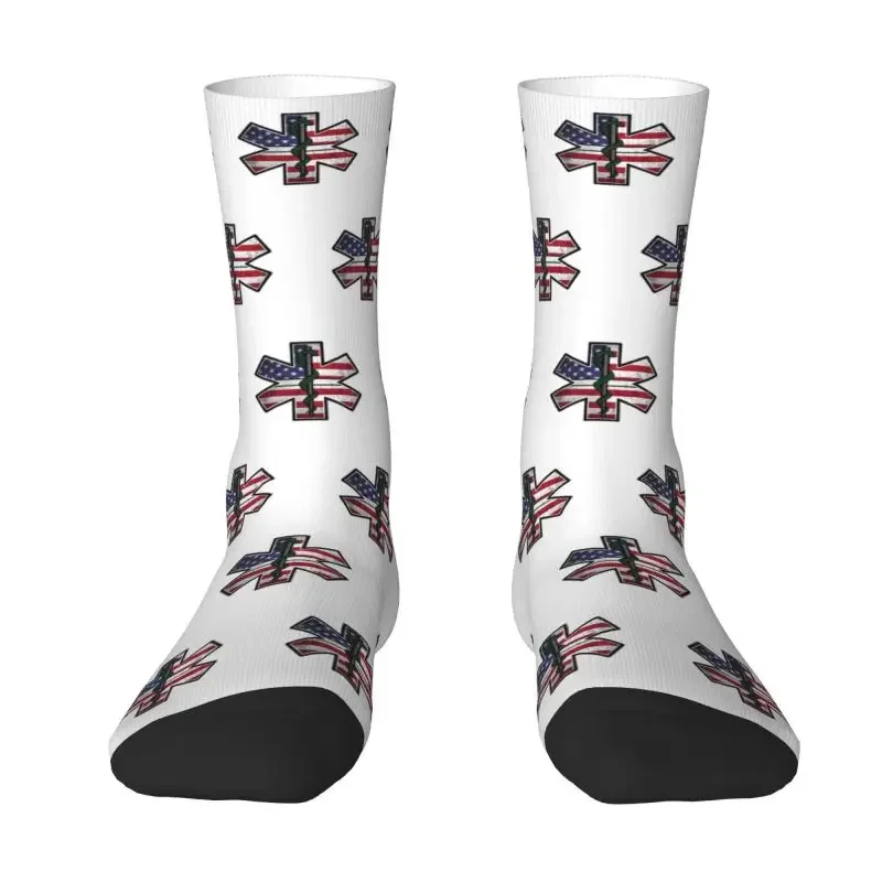 

Men Women Crew Socks Unisex Fashion 3D Print Emt Dress Socks