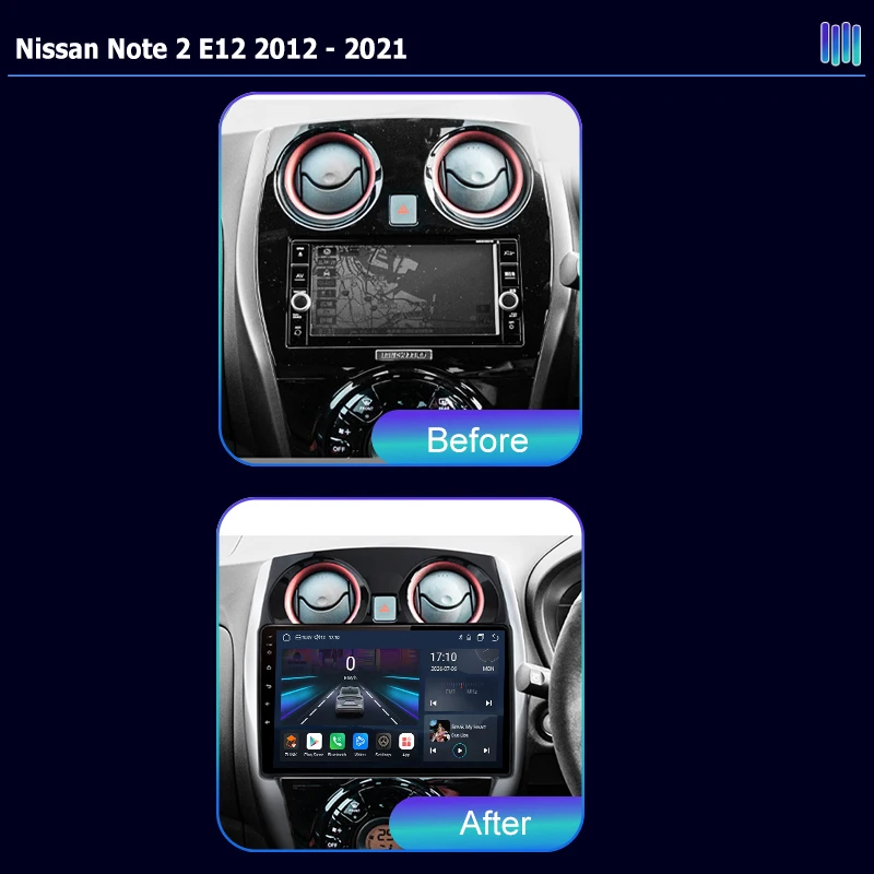 AI VOICE roadivox Android car radio for Nissan Note 2 E12 2012 2021 stereo GPS Navigation video Multimedia Player tape recorder
