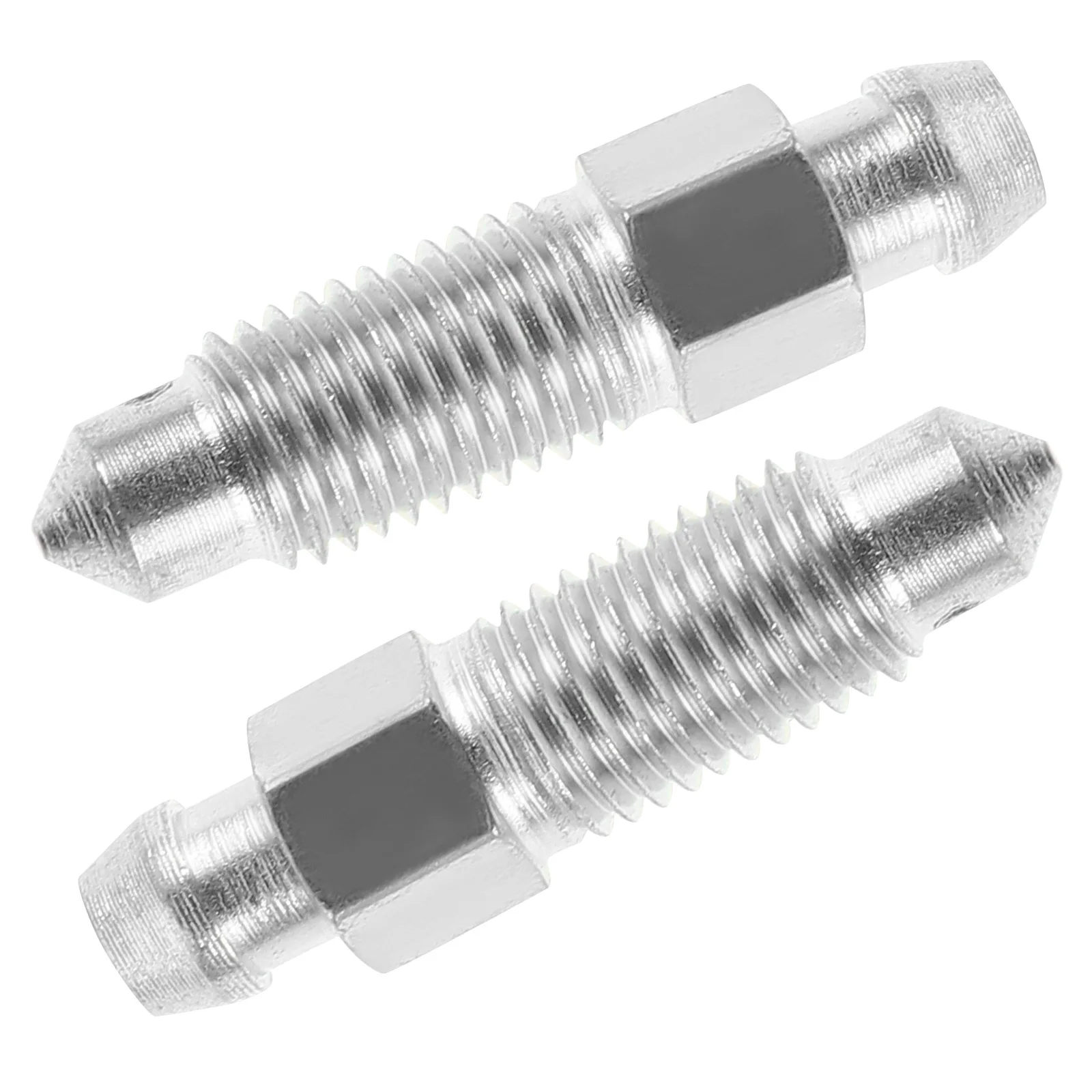 

2pcs Brake Bleed Screw Galvanized Iron Durable For Motorcycle Fork Front Brake Caliper Oil Drain Repair Tool Bleed Valve