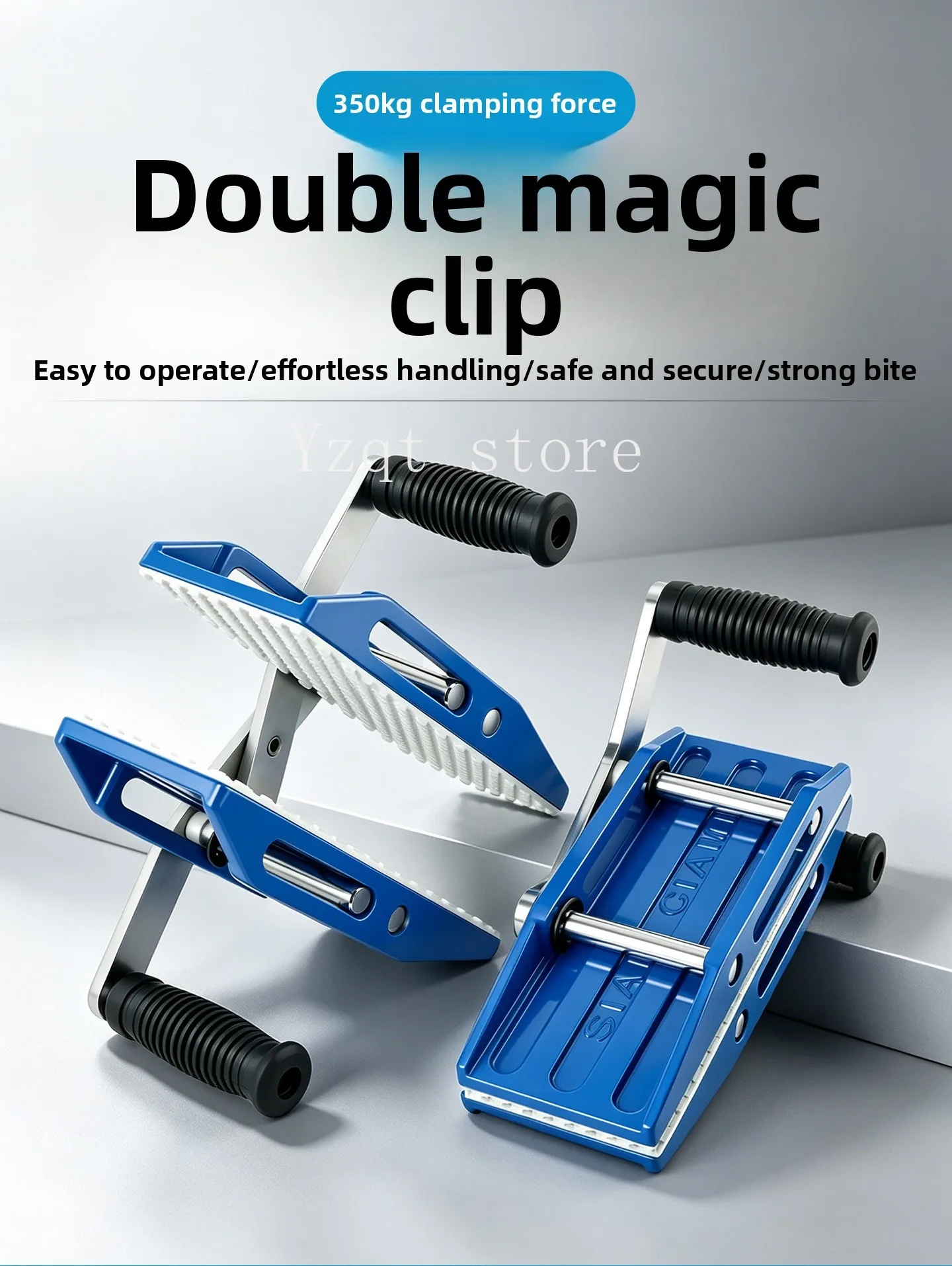 Double stone handling clip, glass marble plate lifter, two-hand magic fixture, large plate handling plate lifting artifact
