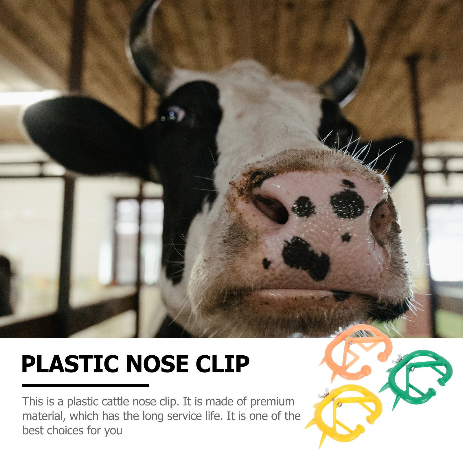 

6pcs Cattle Nose Clamps Plastic Calf Weaning Tool For Weaner Clip Livestock Supply Farm Accessory Calf Weaning Equipment