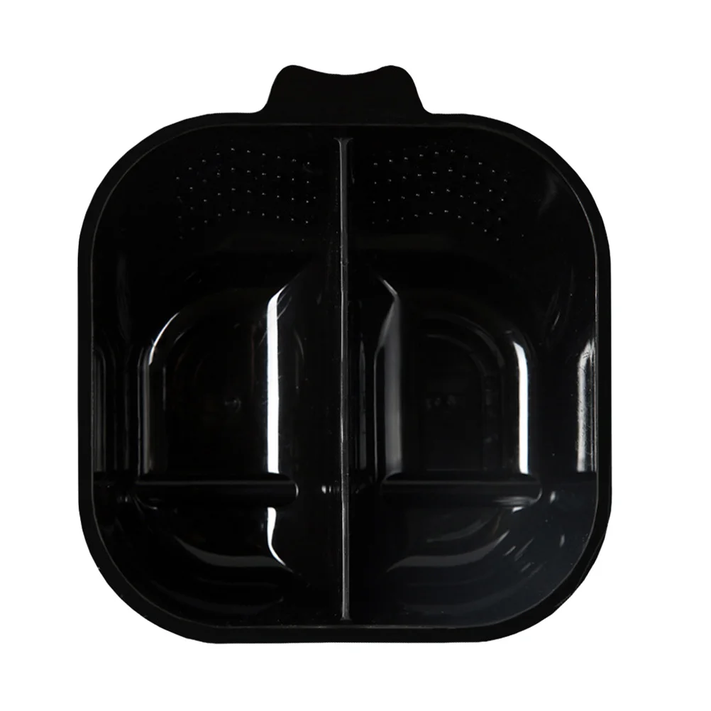 

Grey Hair Dye Mixing Bowl Double Salon Dedicated Bowl with Long Handle Non-Slip Base Clear Scale for Precise Dye Control