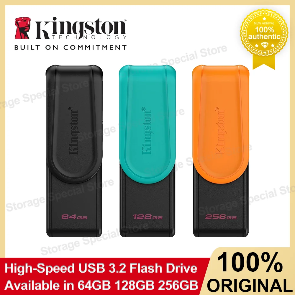 Unidad Flash USB Kingston Exodia S, Unidad USB 3.2 Gen1 de Alta Velocidad, 64 GB, 128 GB, 256 GB, Unidad de Memoria USB para Computadora Portátil y de Escritorio, Original