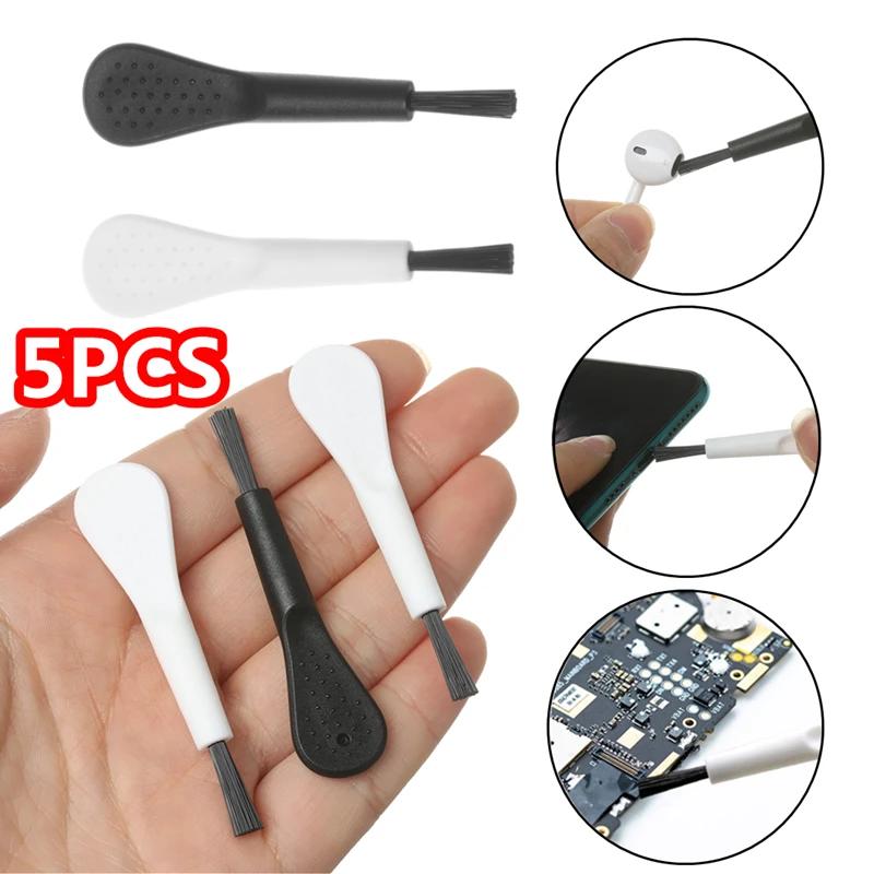 Bluetooth-Compatibel Oordopjes Borstel Mini Borstel Stof Removal Cleaning Kit Voor Airpods Computer Interface 5Pcs