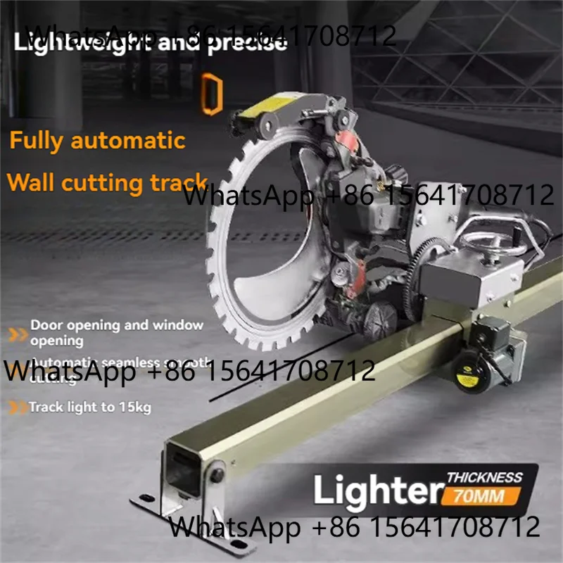 

Peiqi Single Track Concrete Automatic Saw Brick Cutter Circular Saw W Slotting Groving With Saw Blade And Rolling Pulley 2500