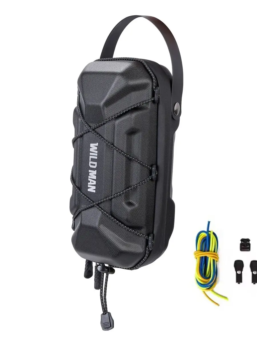 AliExpress WILD MAN Quick Release Electric Scooter Bag Front Handlebar EVA Hard Shell Folding Bike Pouch with 4 Bungee Cords Accessories