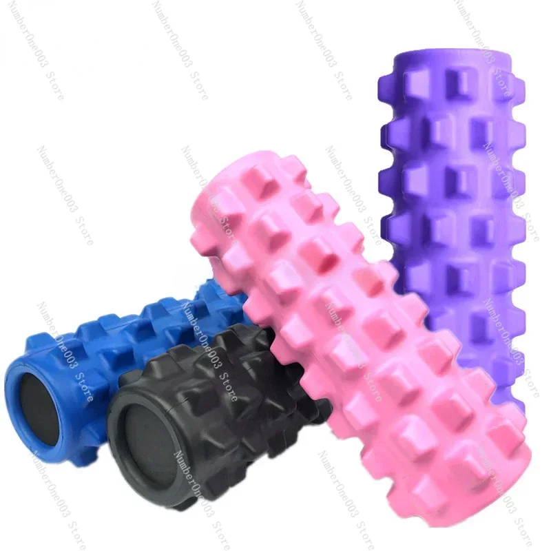 

Solid Langya Stick Yoga Column Fitness Foam Shaft Muscle Relaxation Massage Roller Wolf Tooth Stick Roller