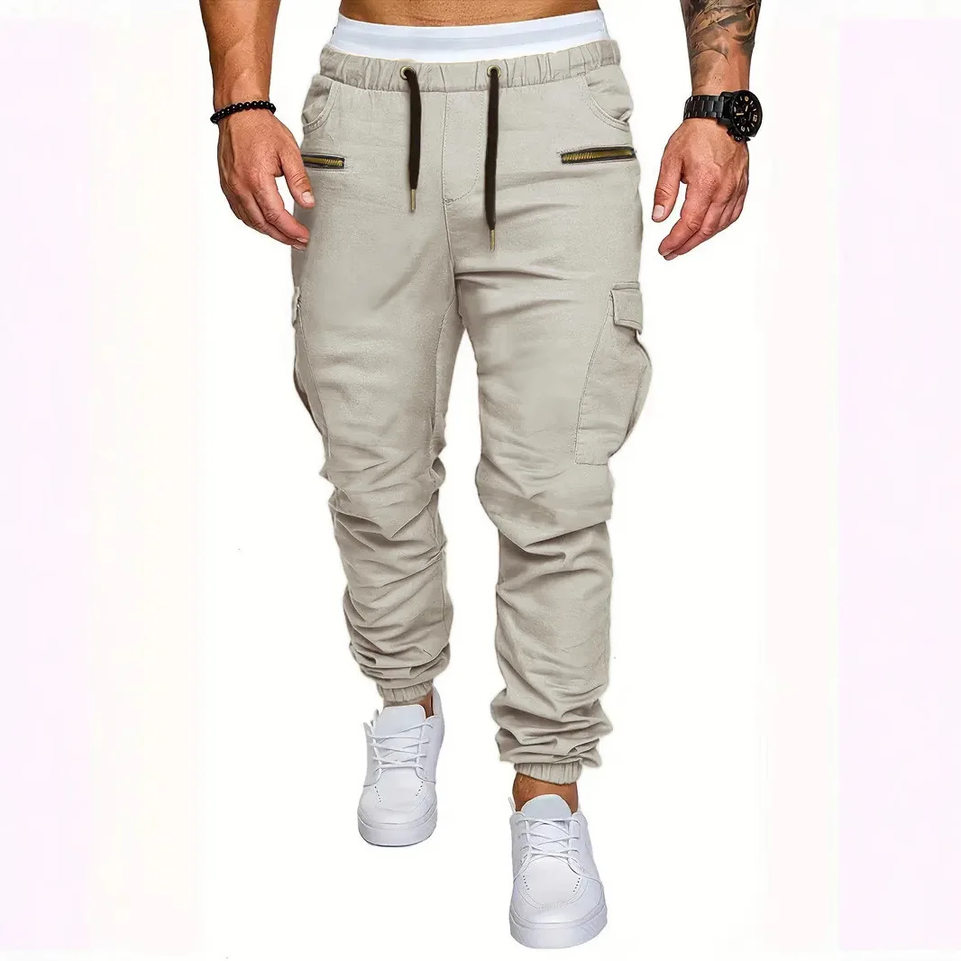 Tooling Multi-Pocket Trousers Men's Casual Pants Tights Outdoor Sports Breathable Outdoor Activities