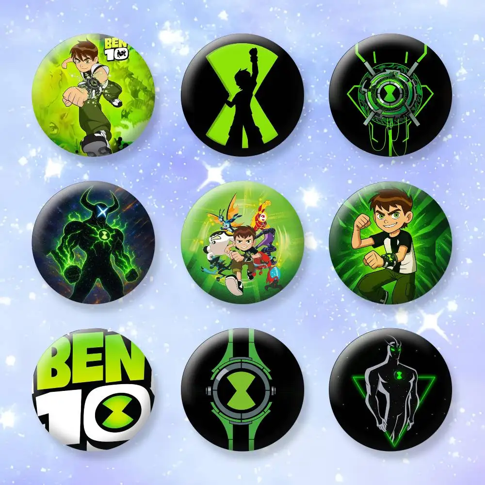 

Cool B-Ben 10 Button Pins Backpack Clothing Decor Brooch Badge Jewelry Gifts for Kids