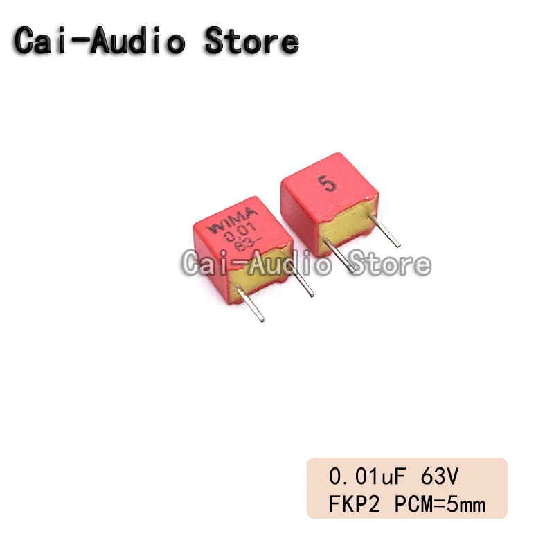 5PCS/10PCS/20PCS/Lot Germany WIMA FKP2 63V 0.01UF 103 10NF Film Capacitor 63v0.01uf 63V10nf 63V103 Pitch 5mm FKP2C021001G00