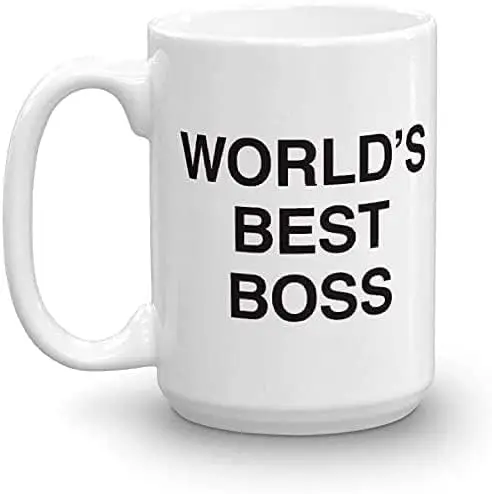 The Office World best boss Dunder Mifflin Ceramic Coffee Mug Gift cup 15OZ mugs funny tv show cups gifts