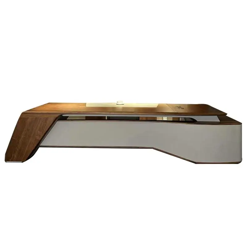 Segretario moderno Scrivania da ufficio Esecutive Scaffale minimalista di lusso Scrivania da ufficio Mobili da ufficio insoliti in legno di alta qualità