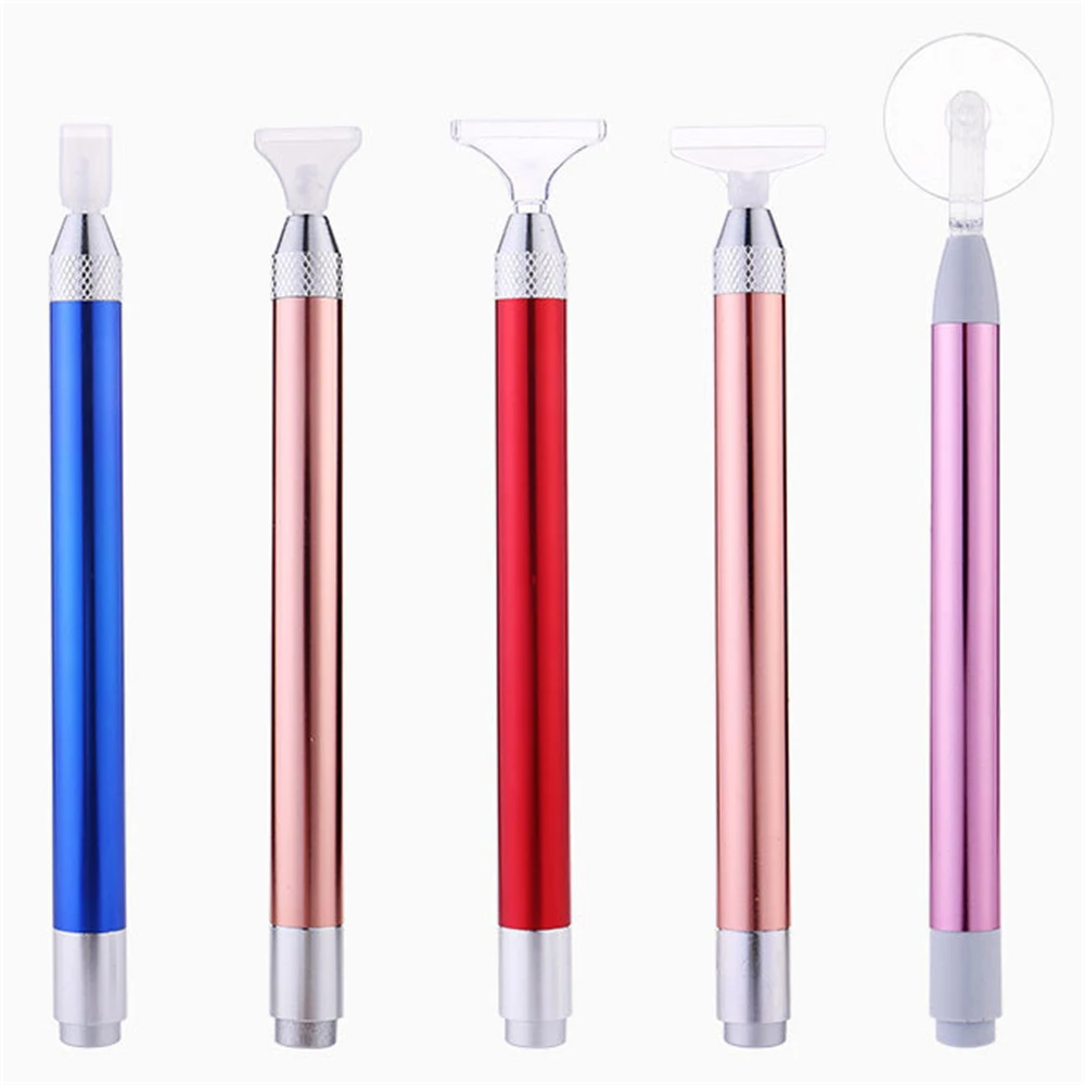 Lighted 5D Point Drill Pen Diamond Painting Tool Alloy Lighting Pens LED Drill Diamonds Sewing Accessories DIY Crafts Tools Set