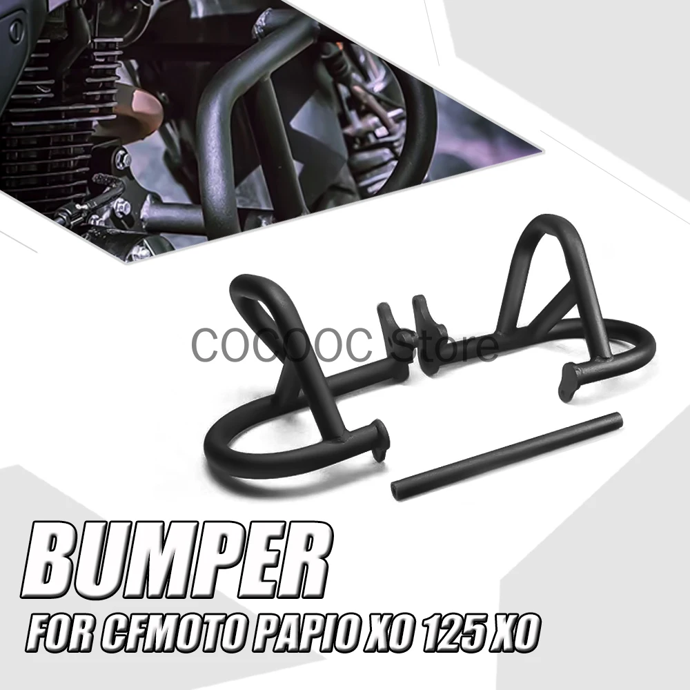 For CFMOTO Papio XO 125 XO Motorcycle Bumper Guard Bar Anti-Collision Anti-fall Bar Anti-fall Frame Modified Competition Bumper