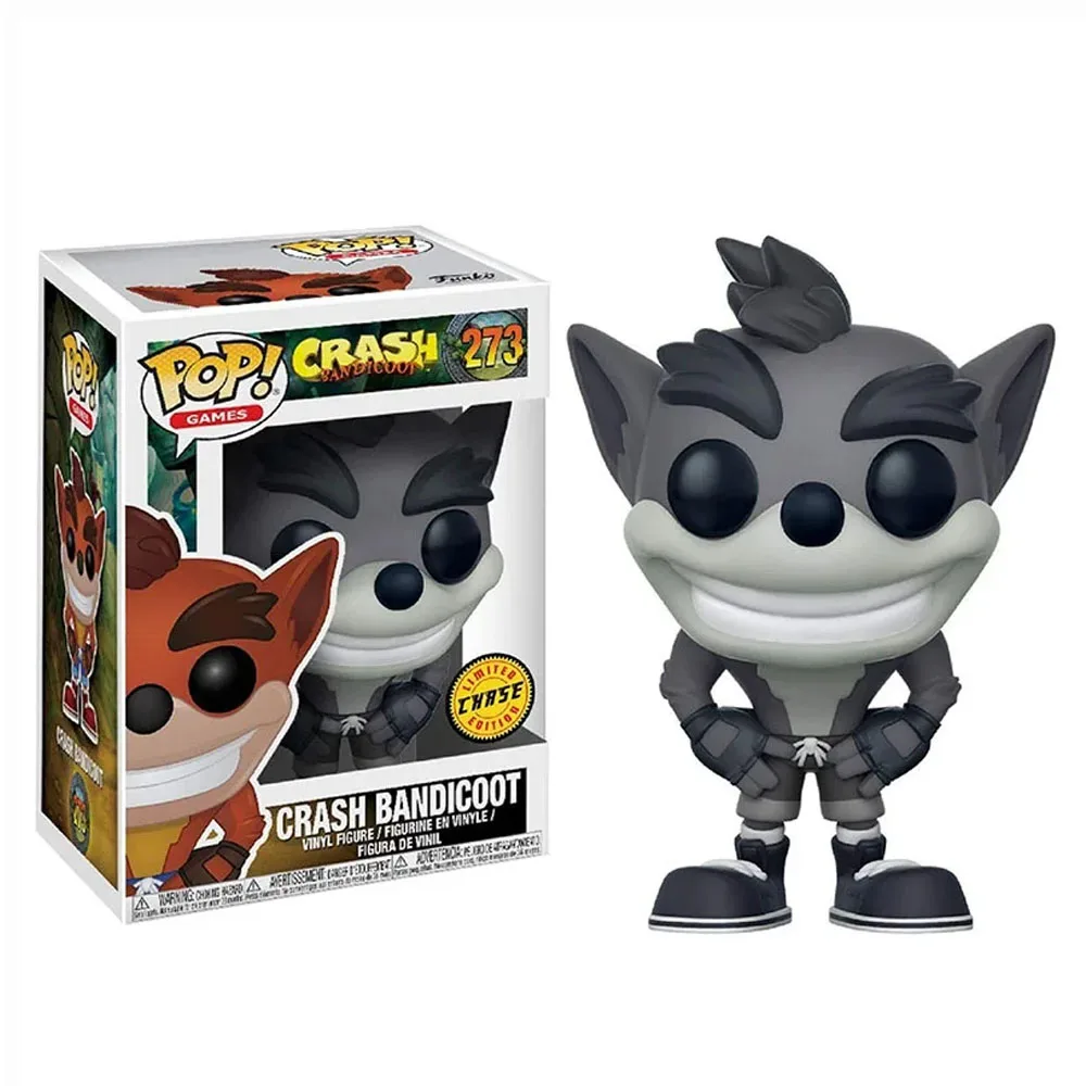 وصول جديد Funko Pop Games Crash Bandicoot # 273 ألعاب شخصيات الحركة هدية للأطفال بوب كراش بانديكوت - دمى الفينيل