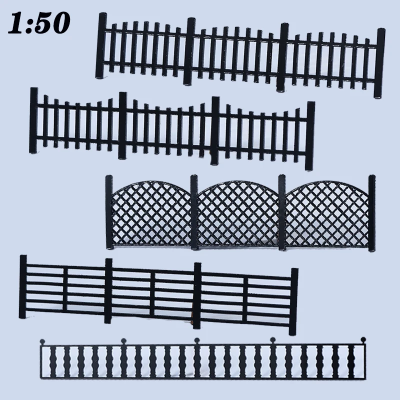 

Scale1:50 Simulation Miniature Railing/Fence Model Diy Garden/Railway Scene Layout Material Diorama Kits 3Pcs/Lot