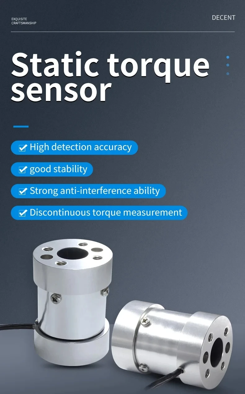 

Robot Torque Load Cell Set Double Flange Type Static Torque Sensors Precision Measurement Tools 10Nm 20Nm 30Nm 50Nm 100Nm