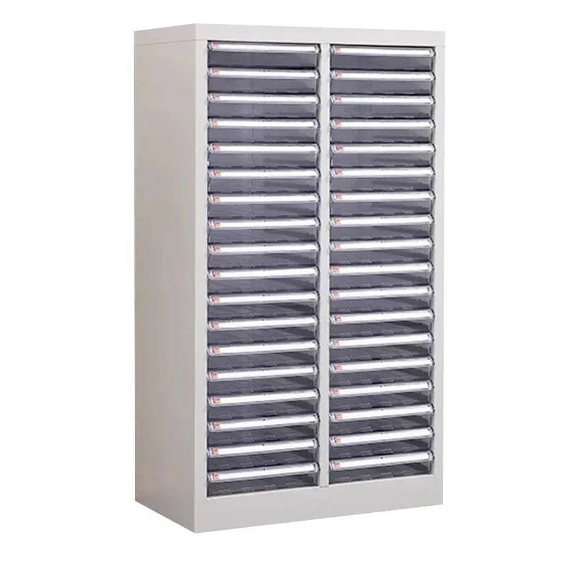 Cosmetics storage cabinet floor-to-ceiling multi-layer large-capacity drawer-type dust-proof storage shelf