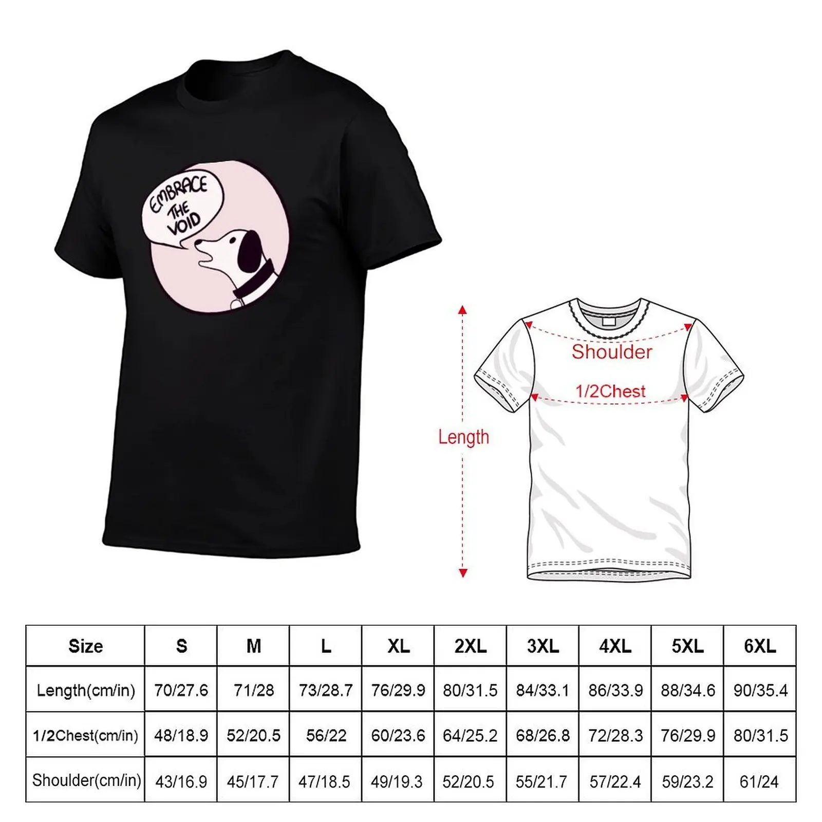 Embrace the void T-Shirt croswit shirt man cheap stuff mens clothing