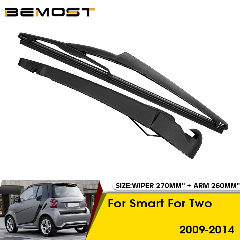 Car Wiper Blade For Smart For Two 2009-2014 Rear Back Windshield Windscreen Rear Wiper 270mm+Arm 260mm Car Accessories