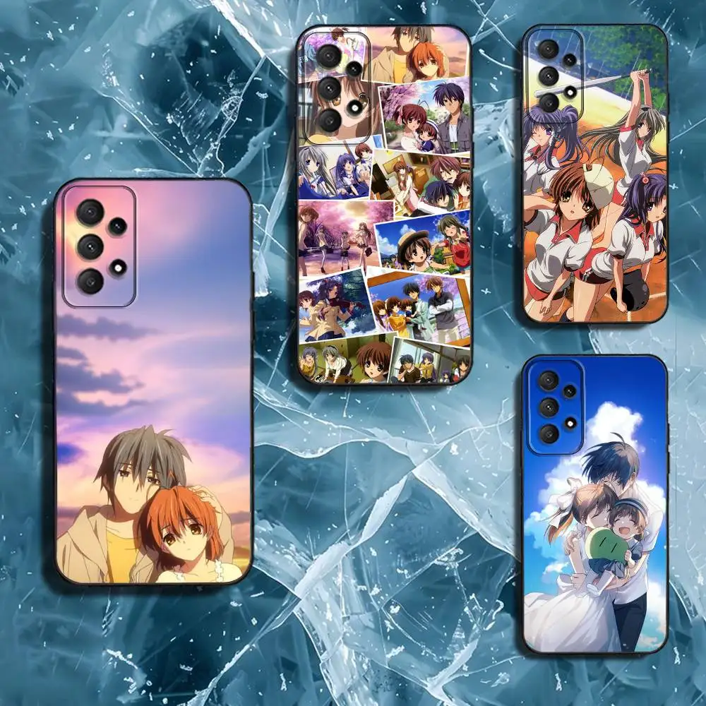 

C-Clannad Phone Case For Samsung Galaxy A13,A21s,A22,A31,A32,A52,A53,A71,A80,Soft Black Shell