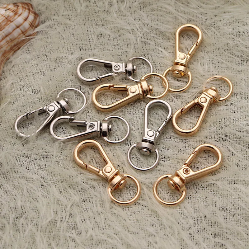 5pcs Metal Swivel Trigger Lobster Clasp Hook Key Chain DIY Bag Parts Metal Gate Spring Casual Hardware Handbag Hook