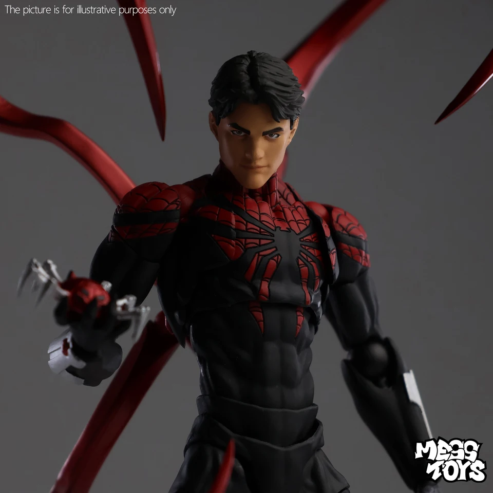 messtoys ケインスパイダーマン アクションフィギュアbootleg MessToys 優れたスパイダーマンフィギュア混乱おもちゃケインパーカー