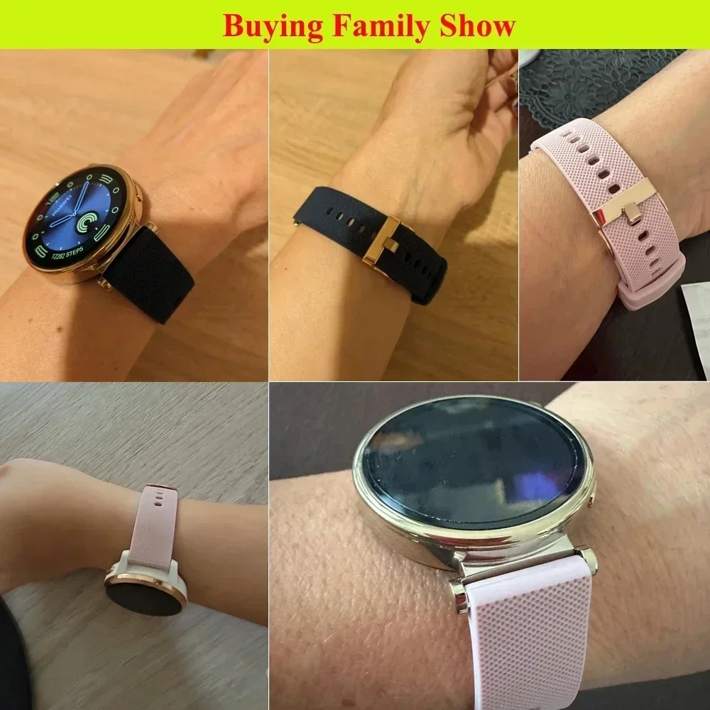 Ремешок силиконовый для Huawei Watch GT3 43 мм, сменный Браслет для смарт-часов Huawei GT 3 Pro 2 GT2 42 мм, 20 мм