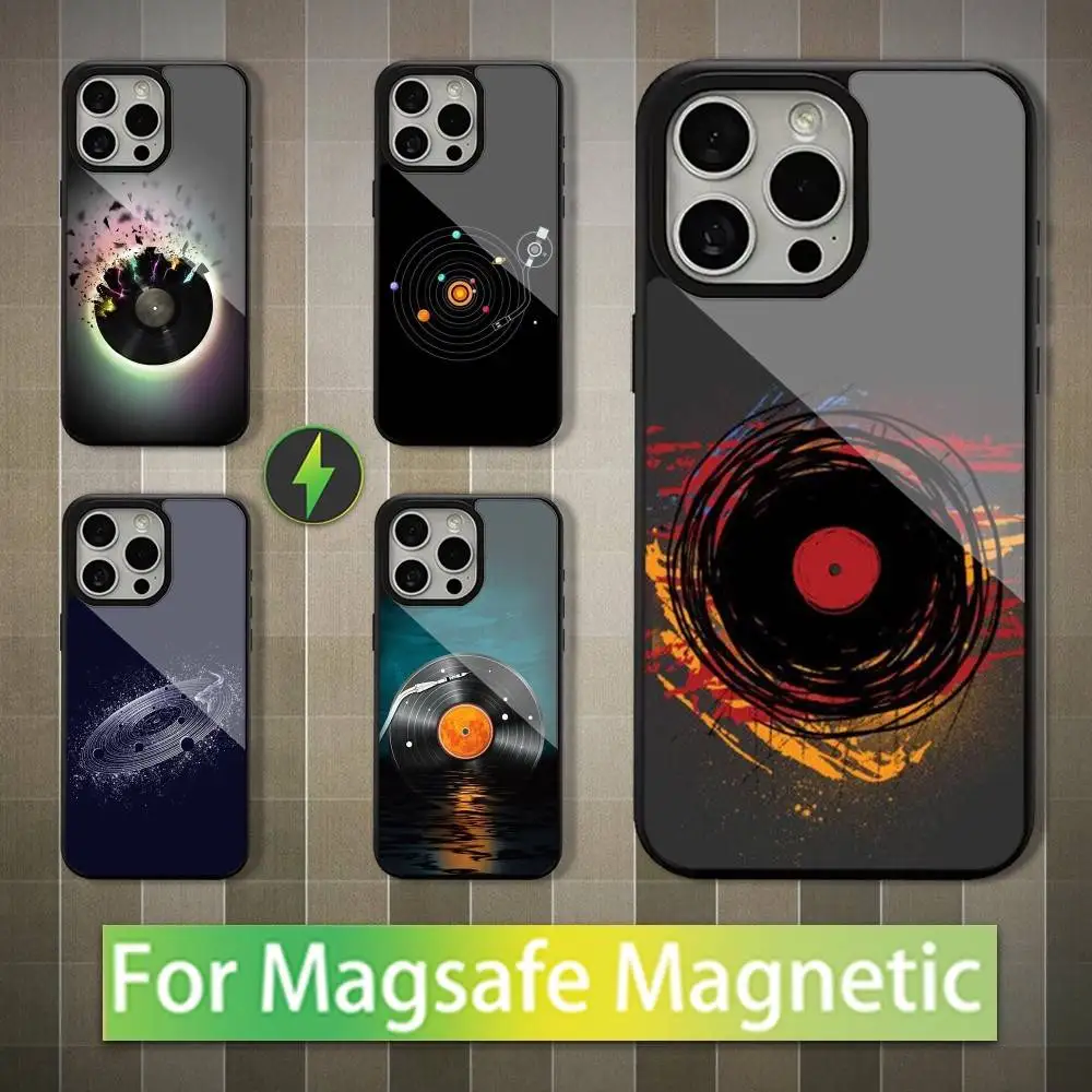 

Vinyl Record DJ Art Phone Case For iPhone 16,15,14,13,12,11,Pro,Max,Plus,Mini,Magsafe,Magnetic Wireless Charging Case