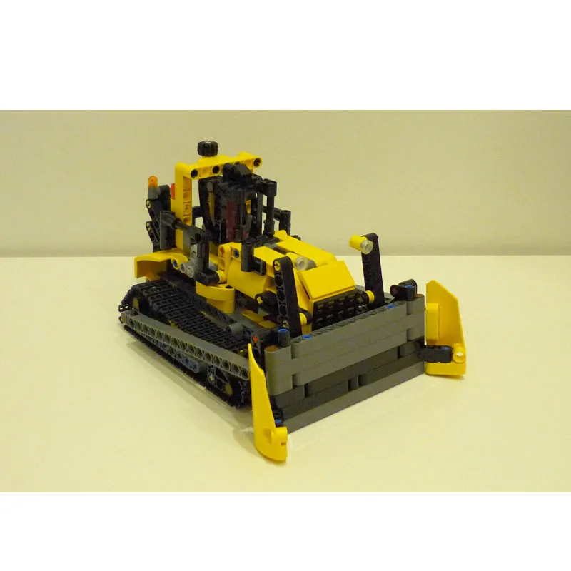 

MOC-72739 Classic New Front-Mounted Bulldozer Building Block Model, 488 Parts, Birthday Toy Gift for Boys, Adults, and Children