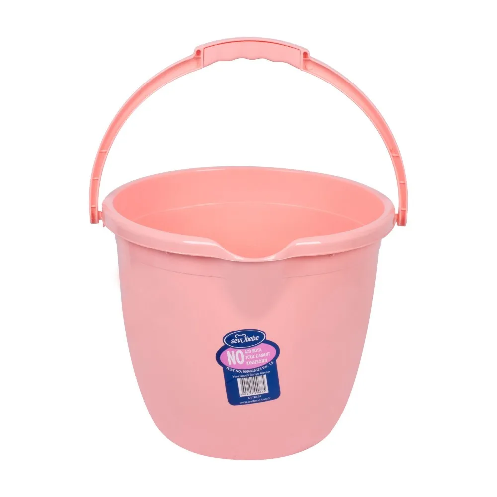 Rosa Farbe Baby Bad Eimer