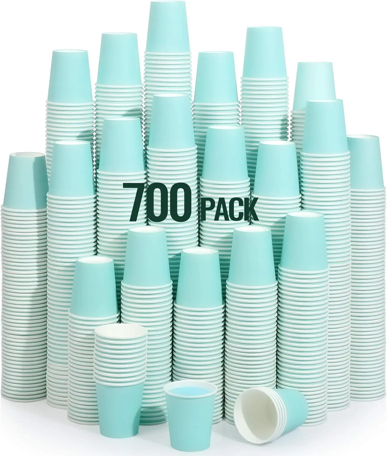 

700 Pack Sky Blue Disposable Paper Cups for Mouthwash, Espresso, Party, Picnic, BBQ, Travel & Events