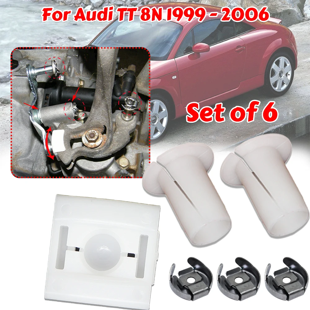 

Gear Selector Wiring Lock Washer Shift Relay Lever Slide Bushing Kit Shifter Linkage Sliding Shoe Bearing Socket For Audi TT 8N