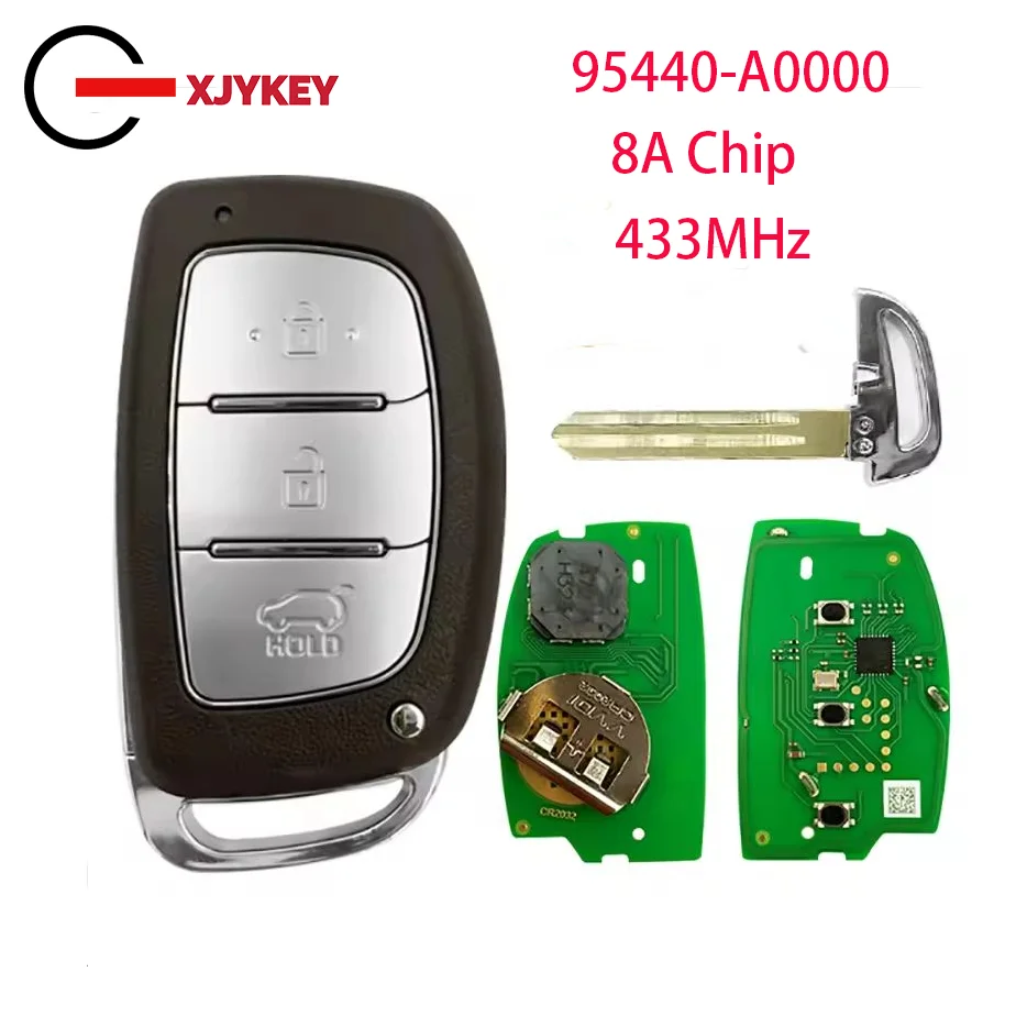 

Aftermarket 3 Button Smart Key For Hyundai Creta 2016 Remote Fob 433MHz 8A Chip PN FCCID 95440-A0000PGB