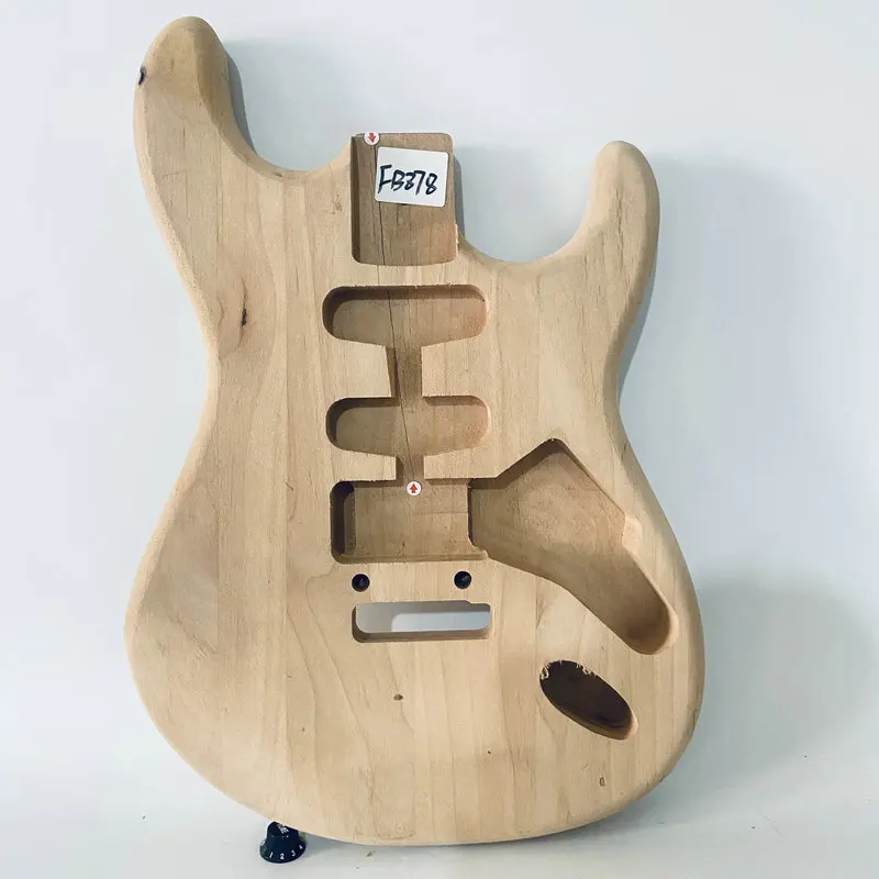 FB878 ST Model Solid Wood Electric Guitar Body SSH Pickups 2 Points Fixed Tremolo Bridge for Guitar Replace DIY  Wood Crack