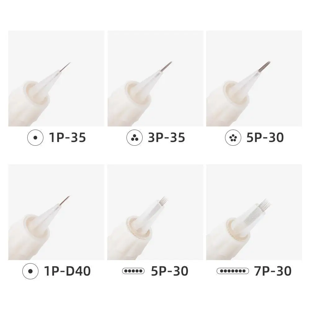 50PCS Disposable 9mm Screw Tattoo Candy Cartridge Needles For Charmant 2 Machine Eyebrow Lips Permanent Makeup Tattoo Needles