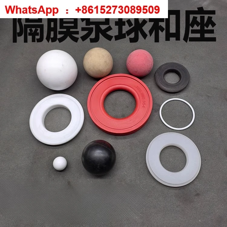 

Diaphragm pump /seat/mat, rubber black ball, wear-resistant, PTFE F4 ball, corrosion-resistant, acid and alkali-resistant seat