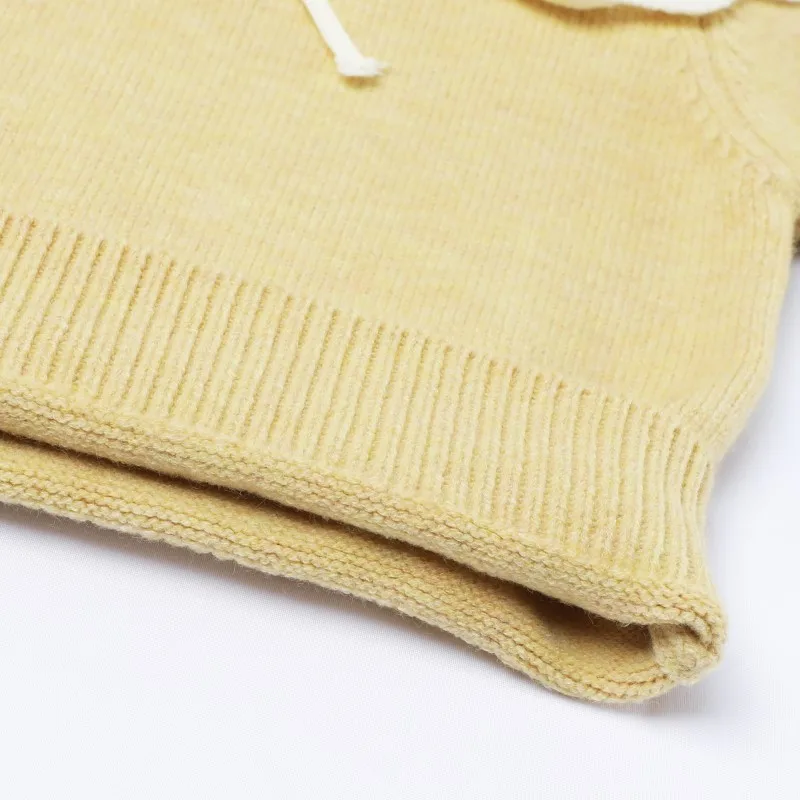 Girls 2025 Spring and Autumn New Little Girl Korean Version Sweater Fashionable Knitted Outside with Baby Casual Top