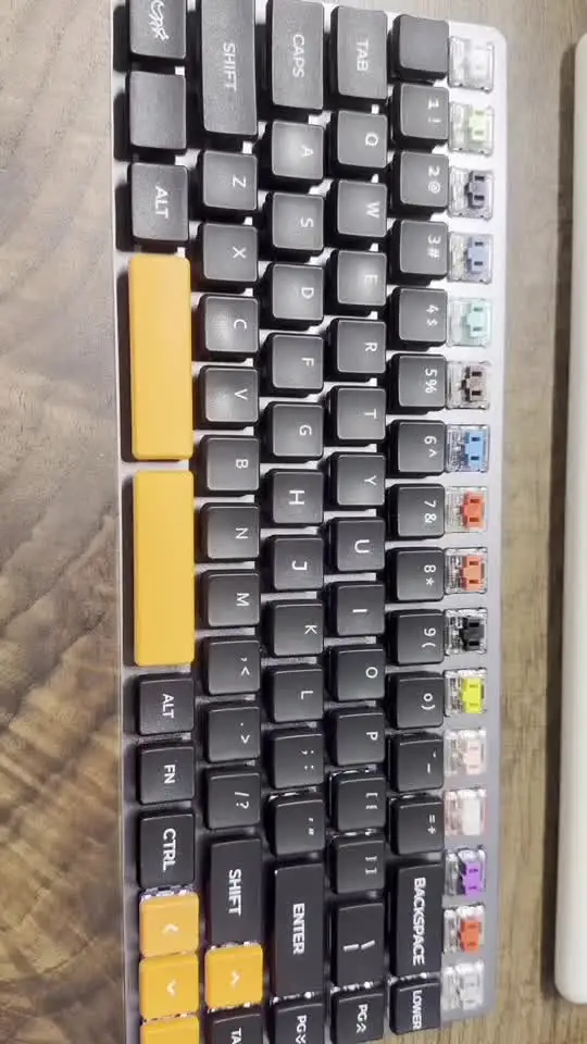 CHOSFOX Low Profile PBT Choc Keycaps for Kailh 1350