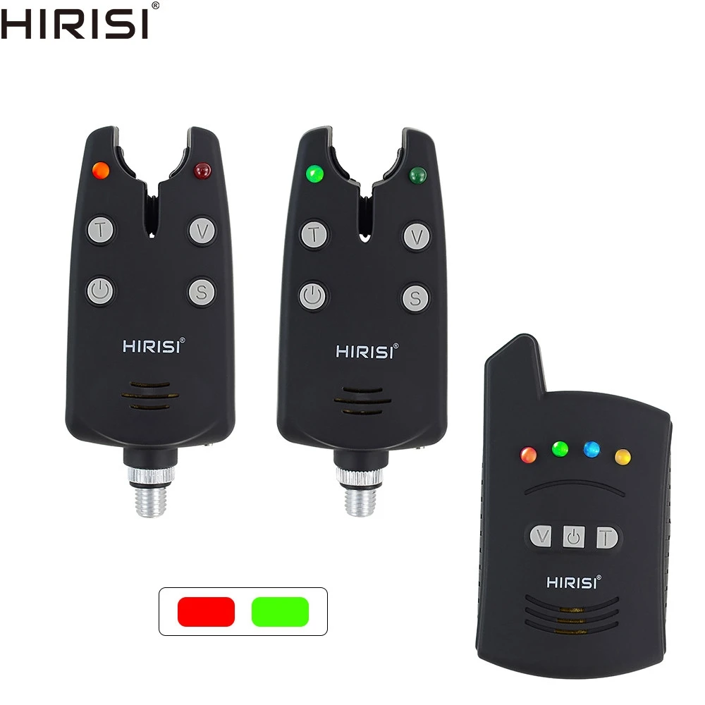 Hirisi Electronic Fishing Alarm 1+2 Set Wireless Bite Alarm for European Carp Fishing Gear Kit