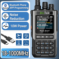 BinTolk BT8200 Walkie Talkie Two Way Radio Portable Long Range 10W Transceiver Wireless Programm Amateur CB Shortwave Receiver