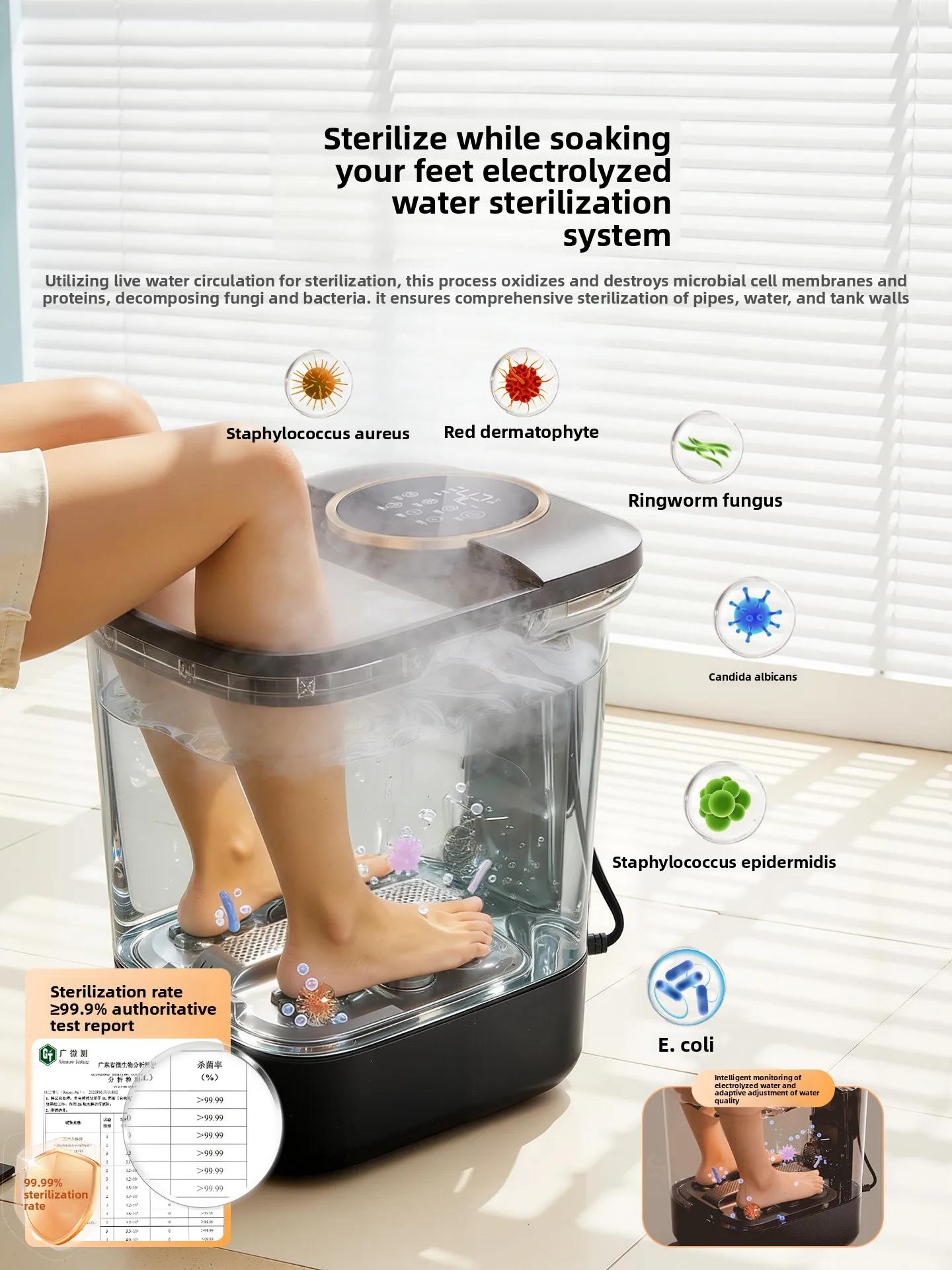 High-density foot bath tub with heating and constant temperature fully automatic household foot bath basin with electricmassager